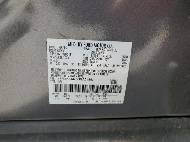 2016 Ford Explorer Police Interceptor VIN: 1FM5K8AR3GGA04553 Lot: 51045124