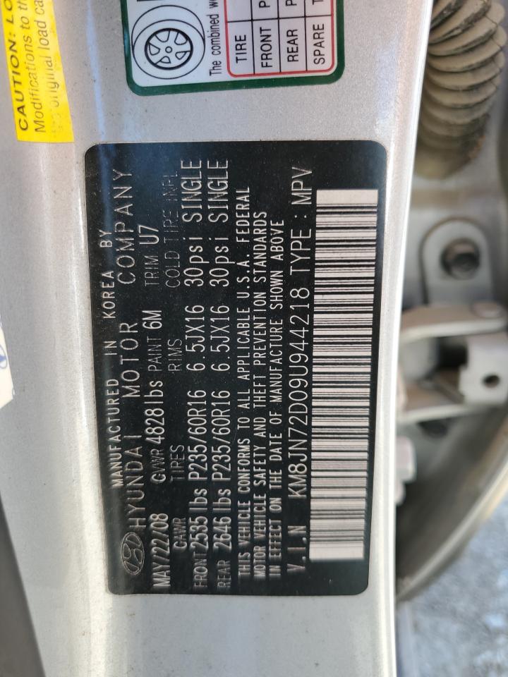 KM8JN72D09U944218 2009 Hyundai Tucson Se