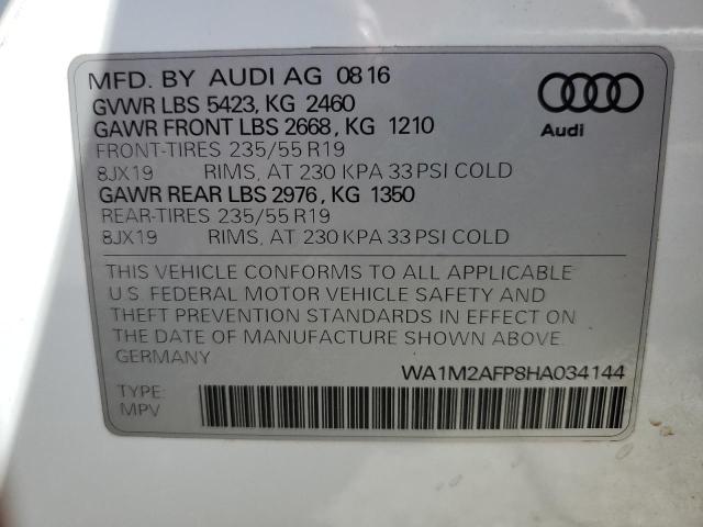 VIN WA1M2AFP8HA034144 2017 Audi Q5, Premium Plus no.13