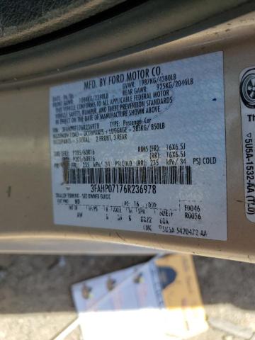 2006 Ford Fusion Se VIN: 3FAHP07176R236978 Lot: 49579674