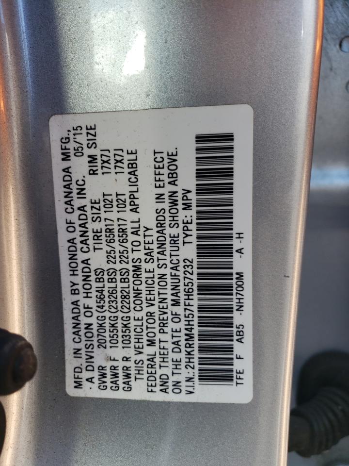2HKRM4H57FH657232 2015 Honda Cr-V Ex