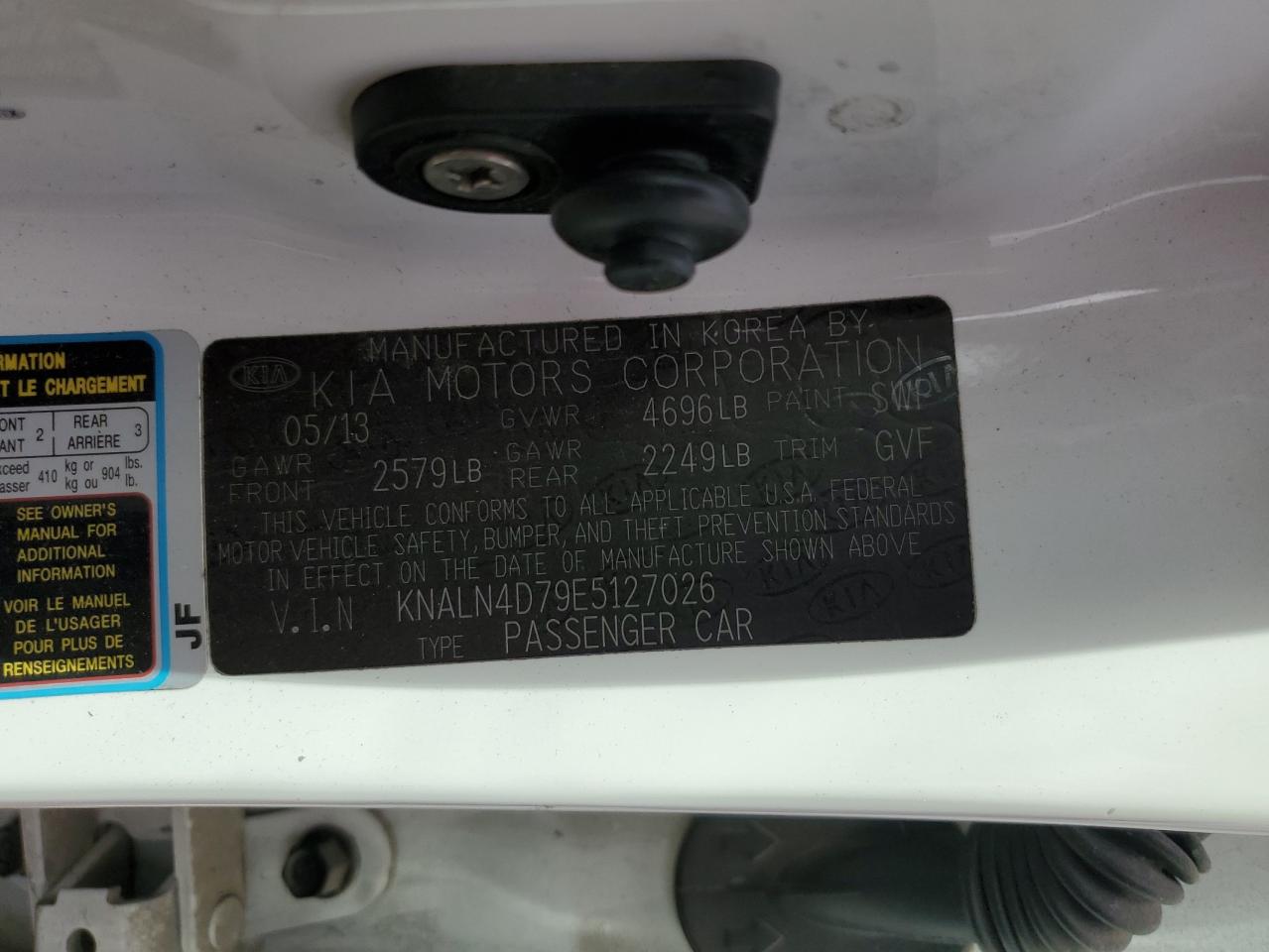 KNALN4D79E5127026 2014 Kia Cadenza Premium