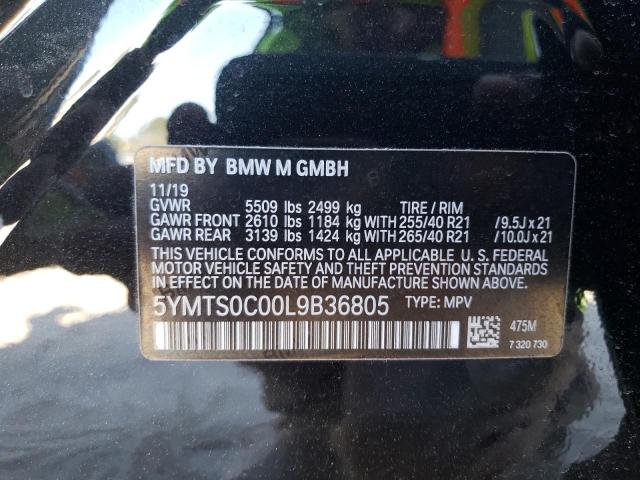 2020 BMW X3 M COMPE - 5YMTS0C00L9B36805