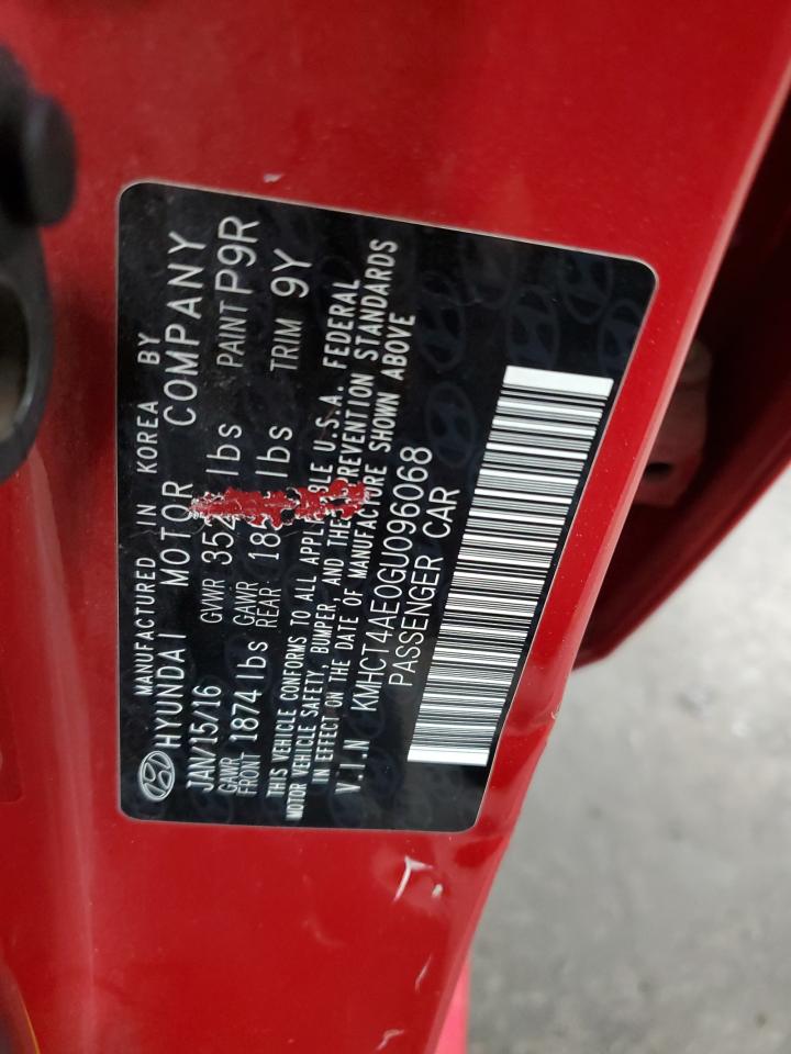 KMHCT4AE0GU096068 2016 Hyundai Accent Se