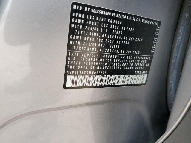 2021 VOLKSWAGEN TIGUAN S - 3VV1B7AX5MM011292