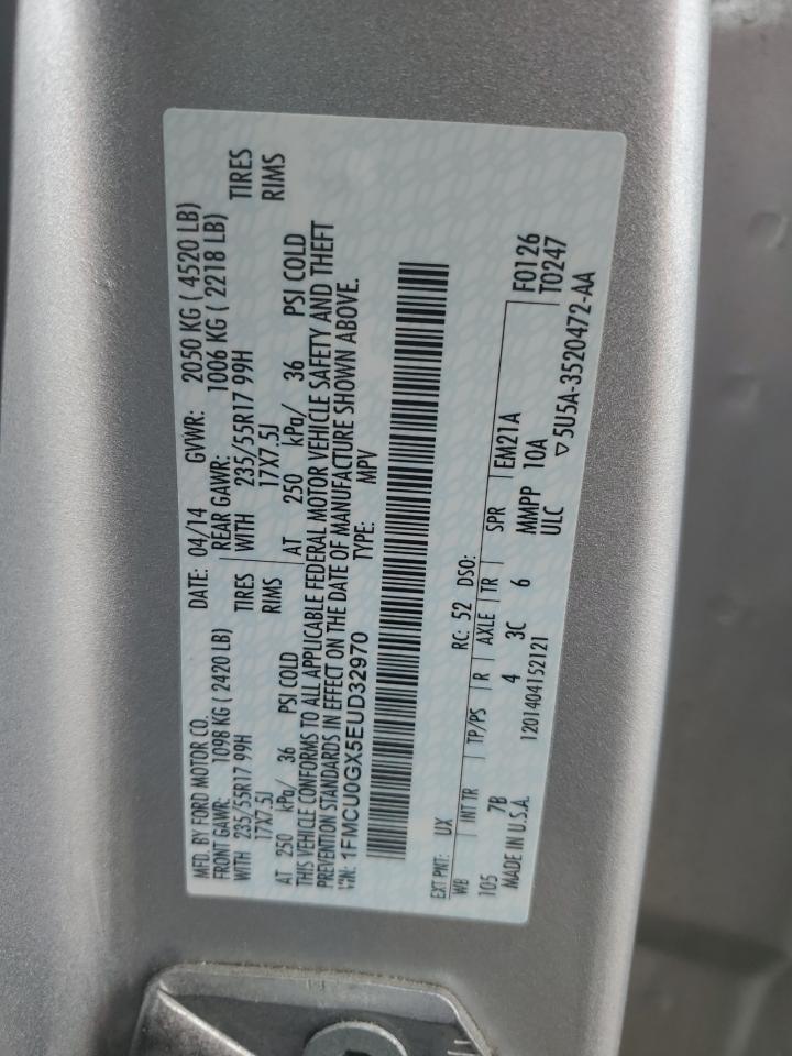 1FMCU0GX5EUD32970 2014 Ford Escape Se