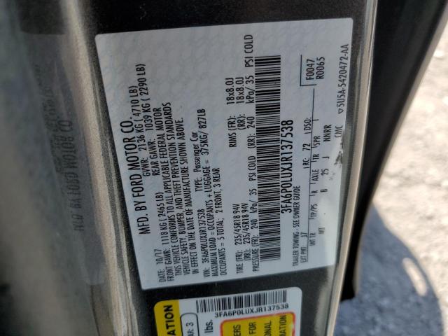 2018 FORD FUSION SE - 3FA6P0LUXJR137538