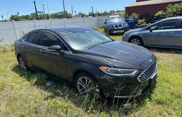 Lot #2468264407 2019 FORD FUSION SEL salvage car