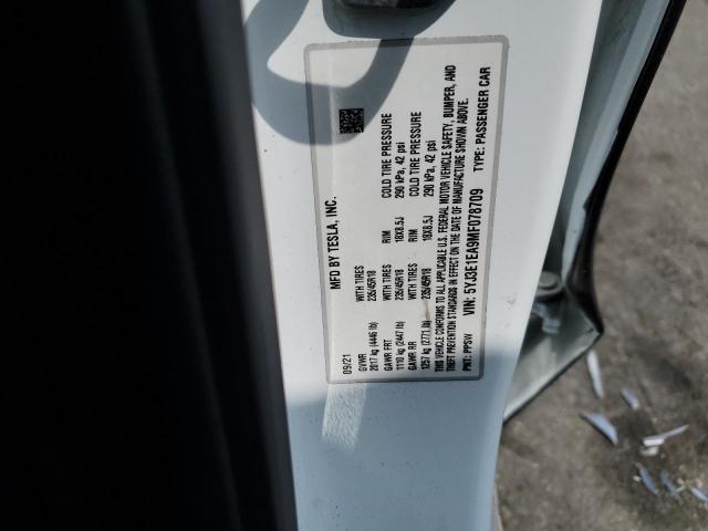 5YJ3E1EA9MF078709 2021 TESLA MODEL 3 - Image 13