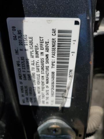 2009 Honda Accord Lxp VIN: 1HGCP26469A146698 Lot: 49711024