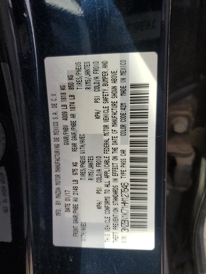 3MZBN1K71HM127646 2017 Mazda 3 Sport