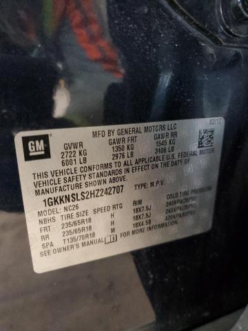 2017 GMC Acadia Sle VIN: 1GKKNSLS2HZ242707 Lot: 51379094