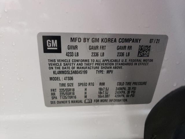 VIN KL4MMDSL5NB045199 2022 Buick Encore, Select no.12