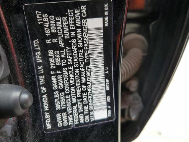 2018 HONDA CIVIC EX - SHHFK7H59JU209672