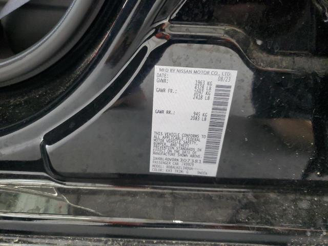 2024 Nissan Altima Sv VIN: 1N4BL4DV0RN307381 Lot: 52364384