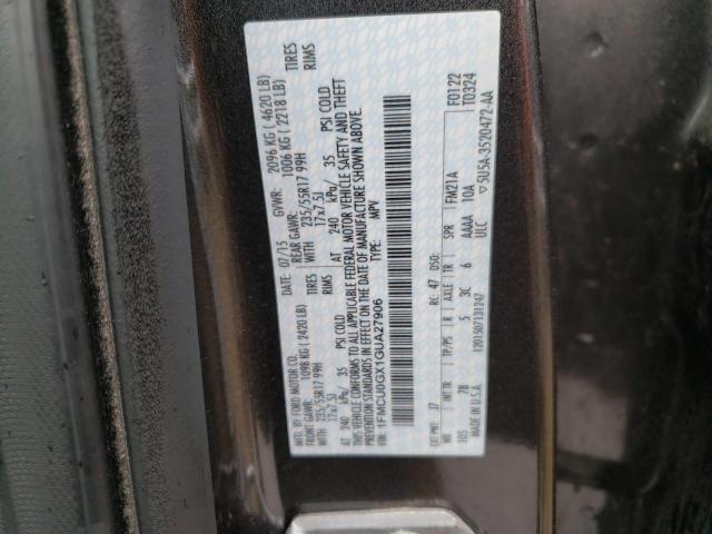 2016 Ford Escape Se VIN: 1FMCU0GX1GUA27906 Lot: 48785304