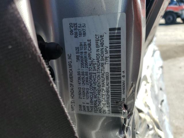 2020 Honda Cr-V Exl VIN: 5J6RW2H8XLA018803 Lot: 51103054