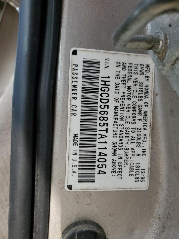 1HGCD5685TA114054 1996 Honda Accord Dx 25Th Anniversary