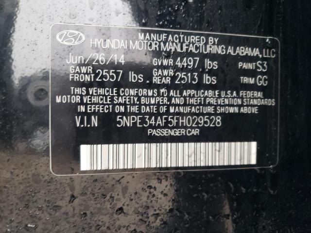 VIN 5NPE34AF5FH029528 2015 Hyundai Sonata, Sport no.12