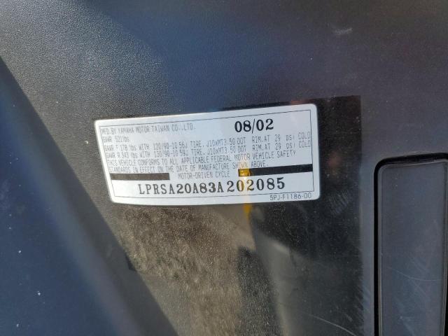 2003 YAMAHA YW50 AP ZU LPRSA20A83A202085
