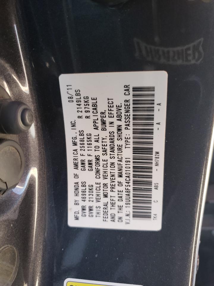 19UUA8F54CA010191 2012 Acura Tl