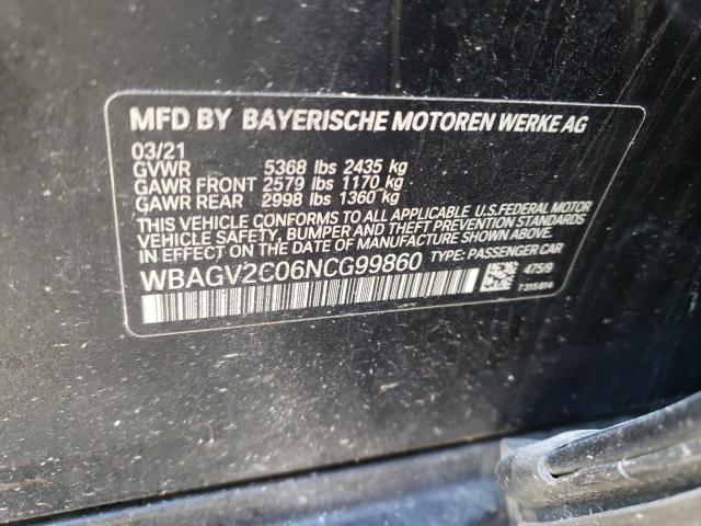 2022 BMW 840I WBAGV2C06NCG99860