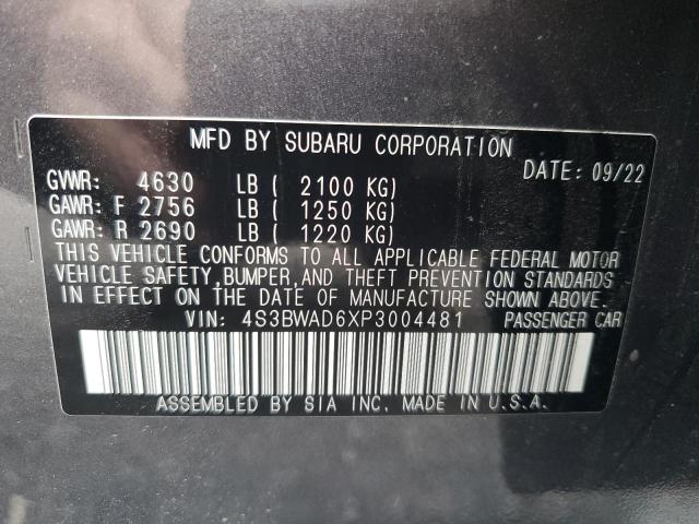 4S3BWAD6XP3004481 Subaru Legacy PRE 12