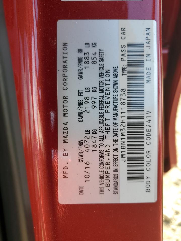 JM1BN1M32H1118738 2017 Mazda 3 Grand Touring