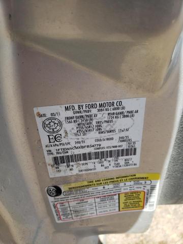 2011 Ford F150 Supercrew VIN: 1FTEW1CMXBFB34779 Lot: 50309894