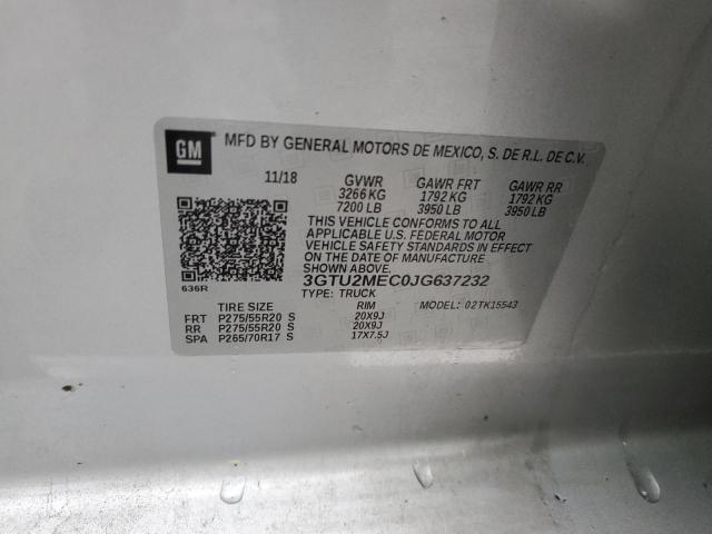 2018 GMC SIERRA SLE - 3GTU2MEC0JG637232