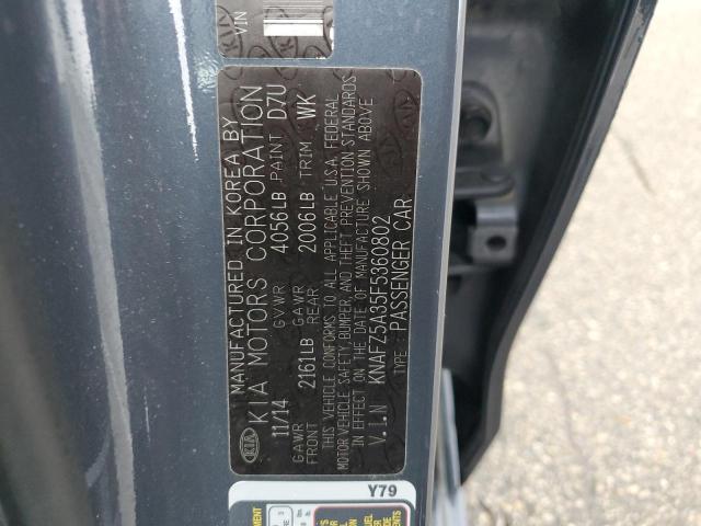 2015 KIA FORTE SX - KNAFZ5A35F5360802