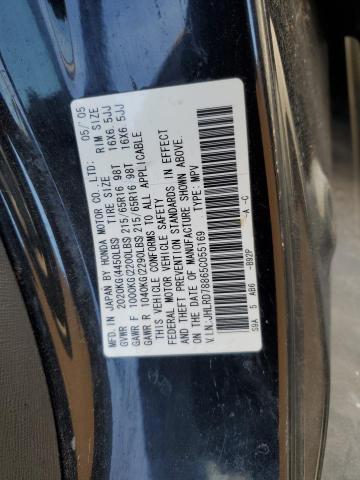 2005 Honda Cr-V Ex VIN: JHLRD78865C055169 Lot: 51835764