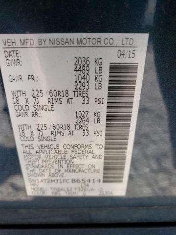 2015 NISSAN ROGUE S - 5N1AT2MT1FC865414