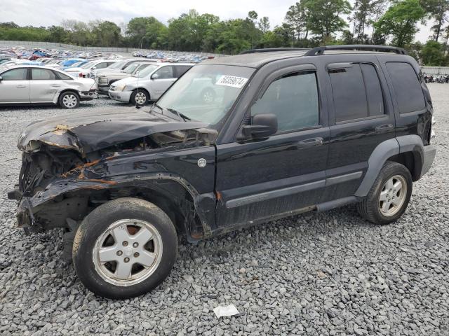 JEEP LIBERTY SP 2007 black  gas 1J4GL48K37W508855 photo #1