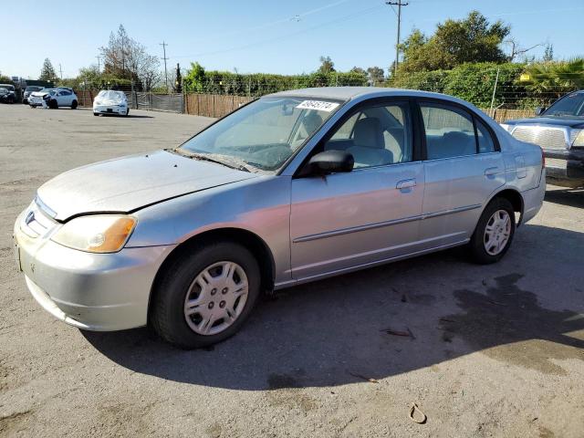 Lot #2452557336 2002 HONDA CIVIC LX salvage car