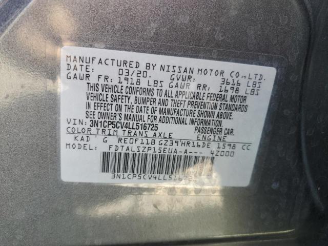 2020 Nissan Kicks Sv VIN: 3N1CP5CV4LL516725 Lot: 51522164