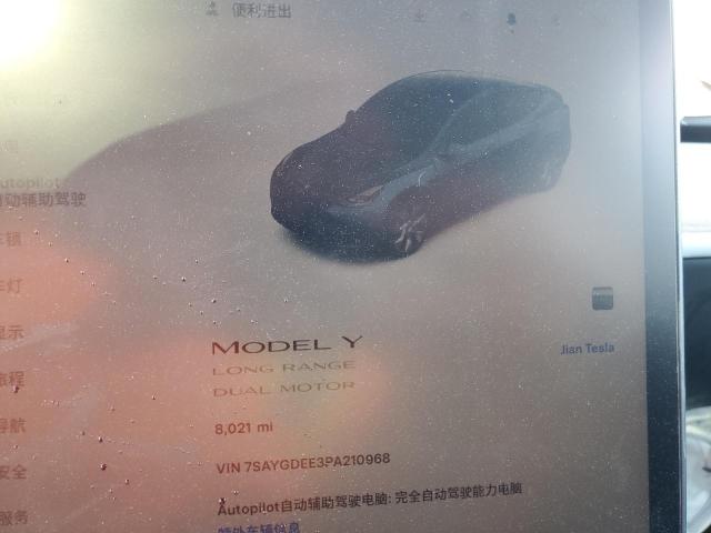 7SAYGDEE3PA210968 Tesla Model Y  9