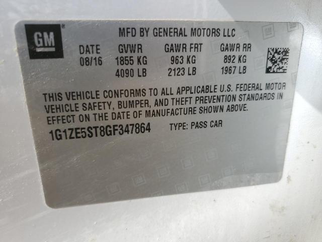2016 CHEVROLET MALIBU LT - 1G1ZE5ST8GF347864