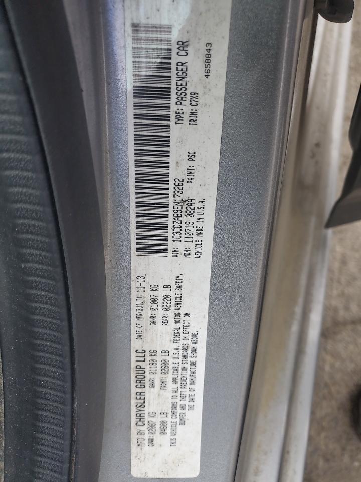 1C3CDZAB9EN173262 2014 Dodge Avenger Se