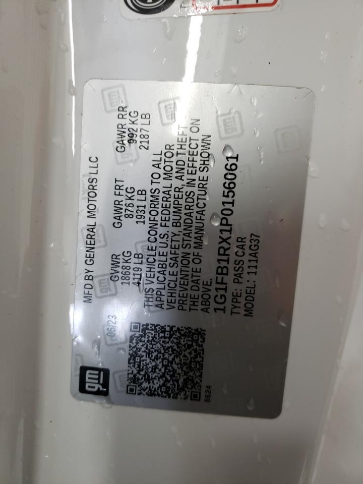 1G1FB1RX1P0156061 2023 Chevrolet Camaro Ls