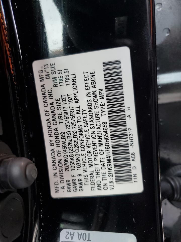 2HKRM4H76DH654658 2013 Honda Cr-V Exl