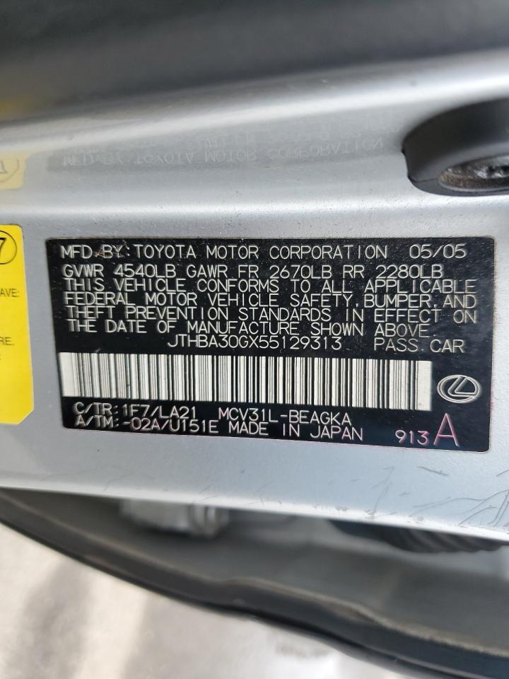 JTHBA30GX55129313 2005 Lexus Es 330