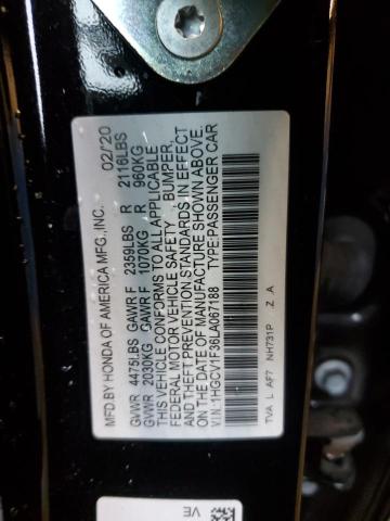 1HGCV1F36LA067188 Honda Accord SPO 12