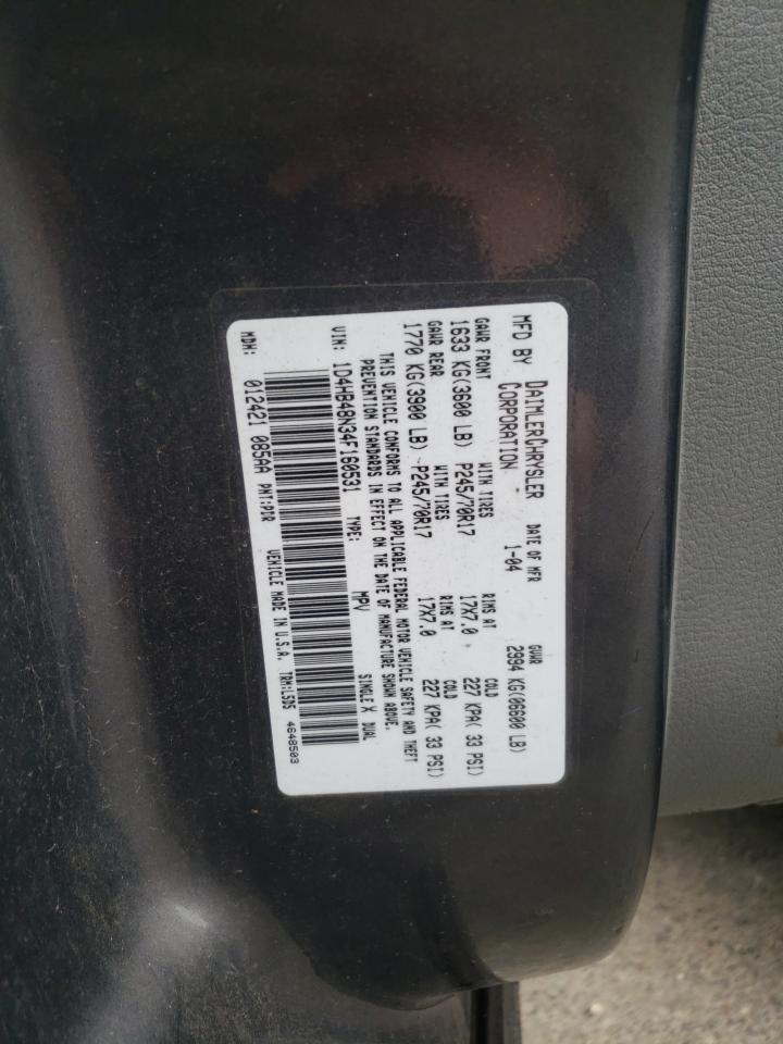 1D4HB48N34F160531 2004 Dodge Durango Slt