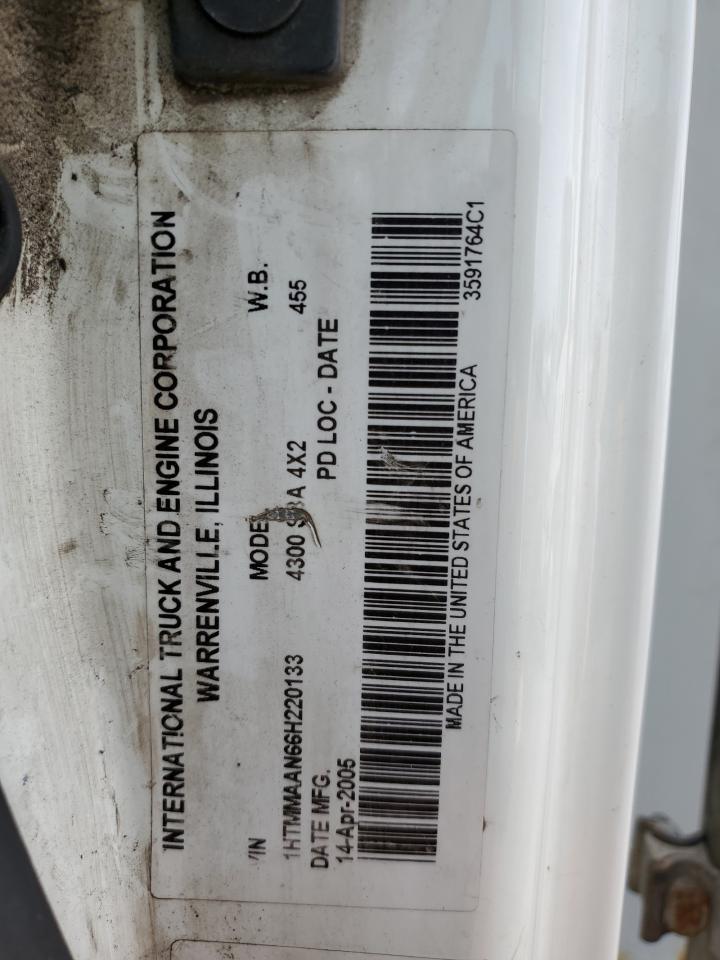 1HTMMAAN66H220133 2006 International 4000 4300
