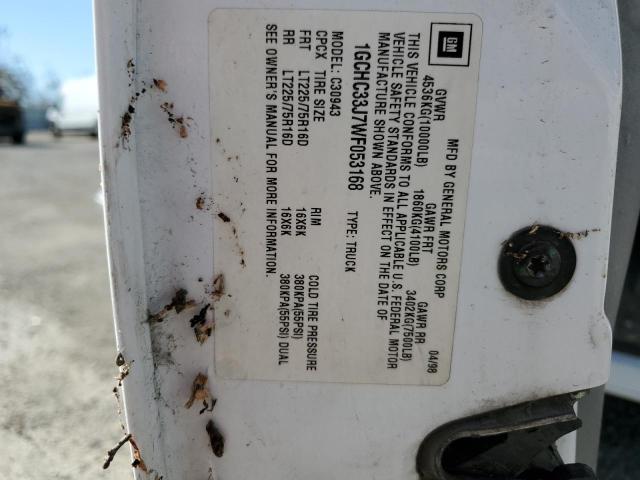 1998 Chevrolet Gmt-400 C3500 VIN: 1GCHC33J7WF053168 Lot: 48418414