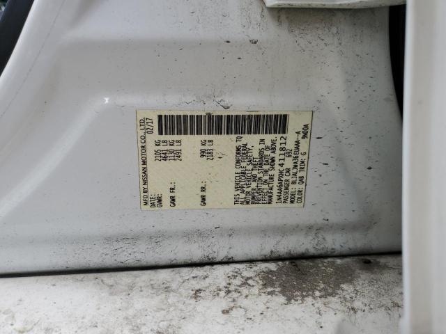 2017 NISSAN MAXIMA 3.5 - 1N4AA6APXHC411812