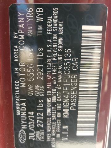 2015 HYUNDAI GENESIS 5. KMHGN4JF1FU035136