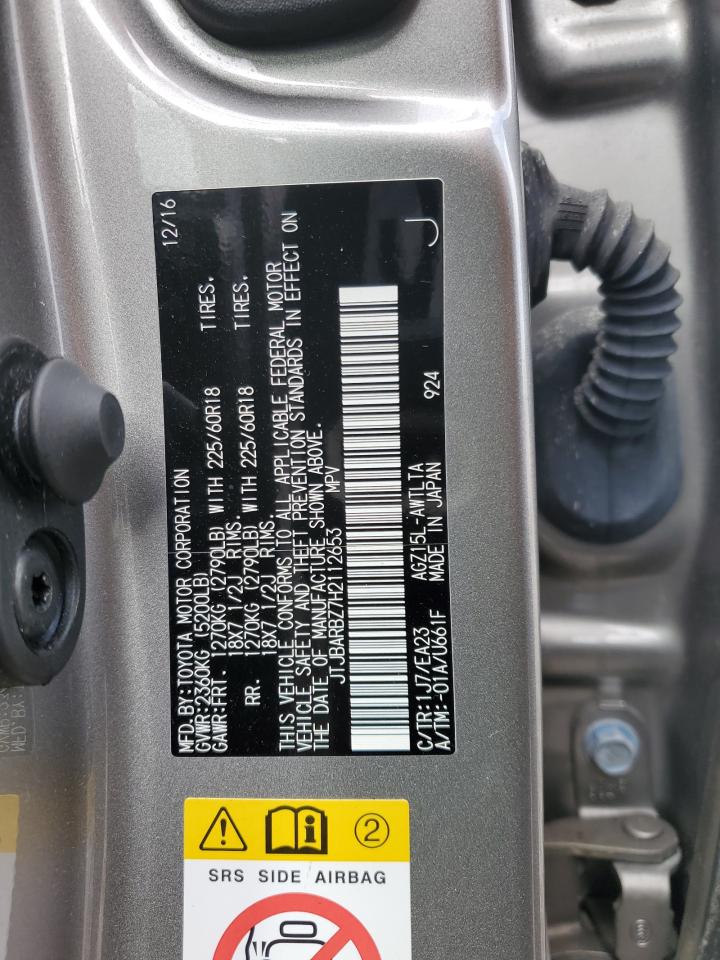 JTJBARBZ7H2112653 2017 Lexus Nx 200T Base