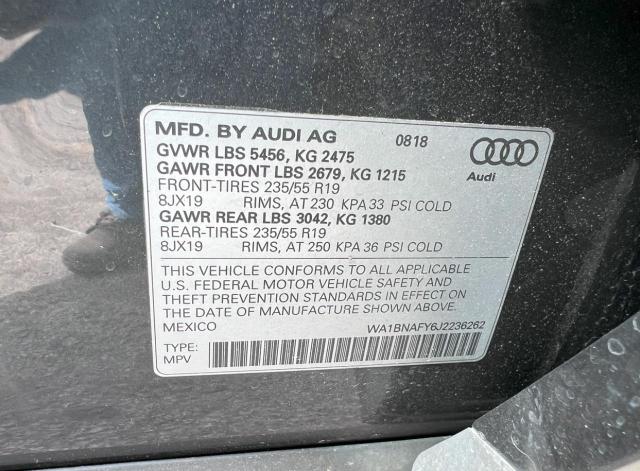 VIN WA1BNAFY6J2236262 2018 Audi Q5, Premium Plus no.14